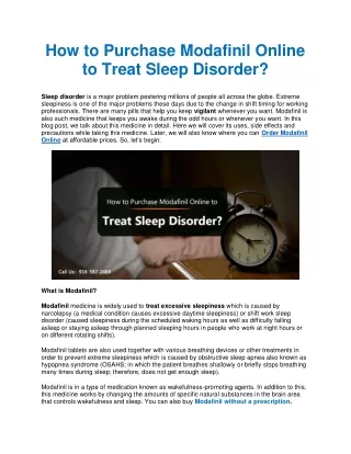 how to purchase modafinil online to treat sleep