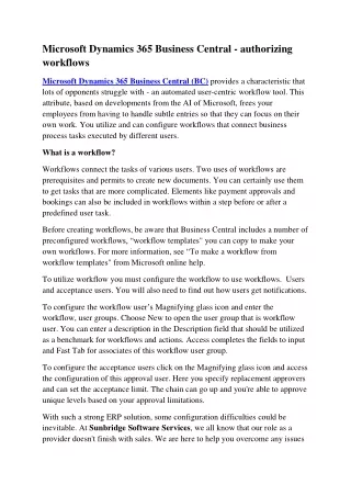 microsoft dynamics 365 business central