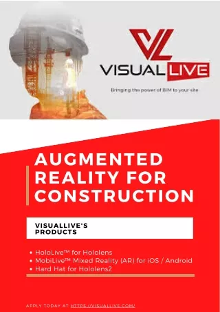 Augmented Reality for Construction - HoloLive™ for Hololens