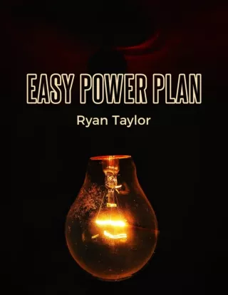 Easy Power Plan PDF Book and Generator Blueprints