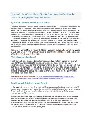 hyperscale data center market size by component