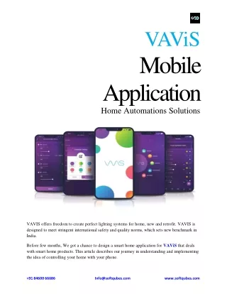 VAViS Mobile Application at Softqube Technologies