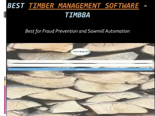 Best Software Systems for Managing the Timber Business