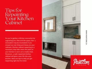 Tips for Repainting Your Kitchen Cabinet