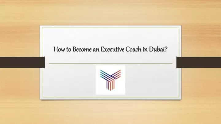 how to become an executive coach in dubai