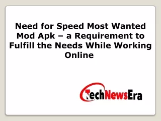 need for speed most wanted mod apk a requirement