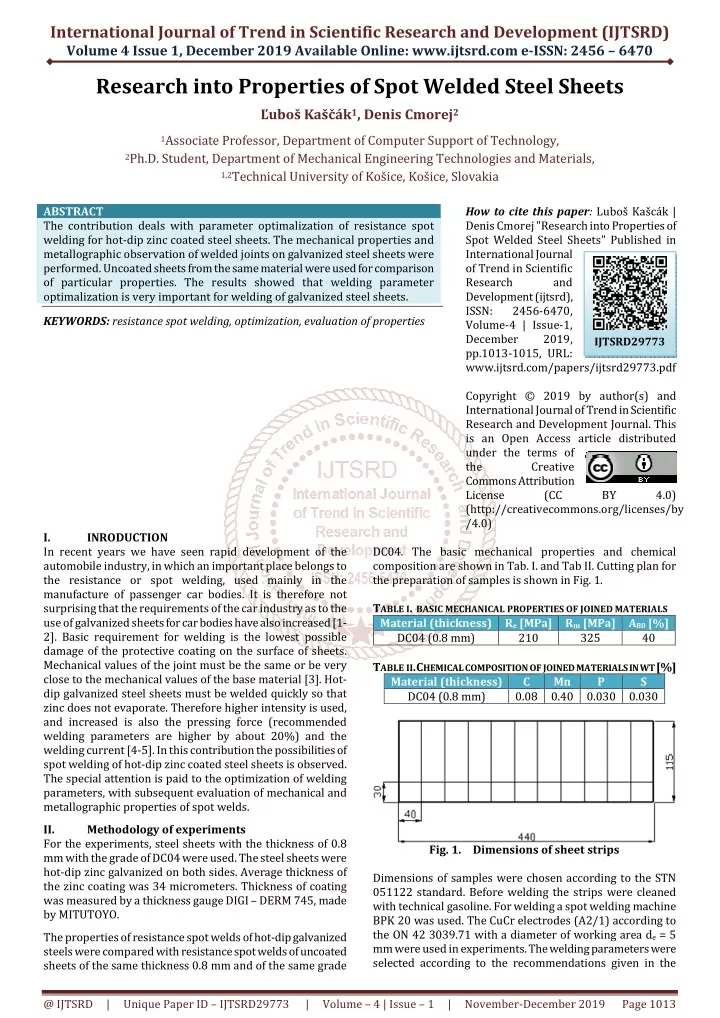 international journal of trend in scientific