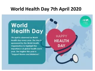 World Health Day 7th April 2020