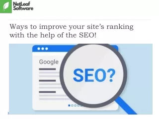 ways to improve your site s ranking with the help of the seo