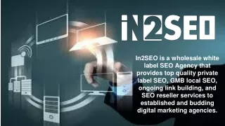 in2seo is a wholesale white label seo agency that
