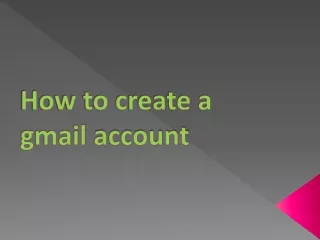 How to create a gmail account