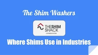 t he shim washers