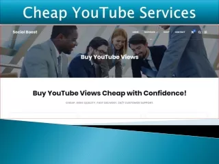 cheap youtube services