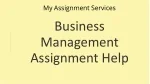 Business Management Assignment Help - slide 1