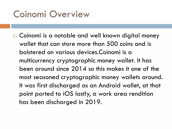 coinomi overview