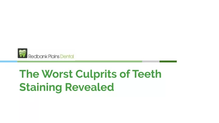 the worst culprits of teeth staining revealed