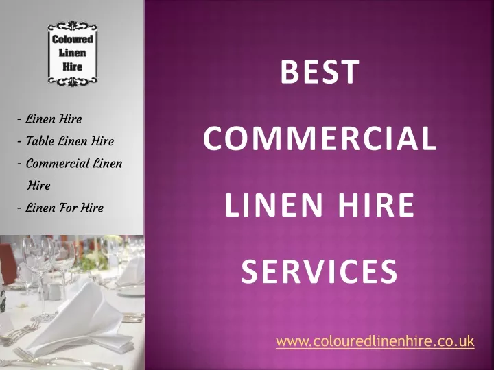 best commercial linen hire services