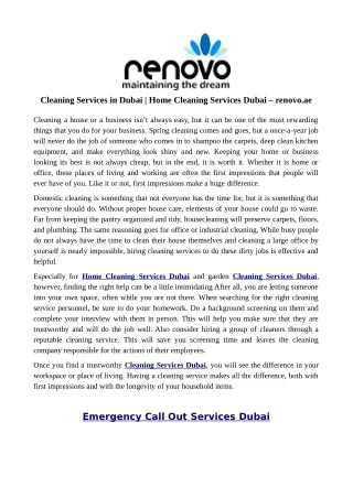 cleaning services in dubai home cleaning services