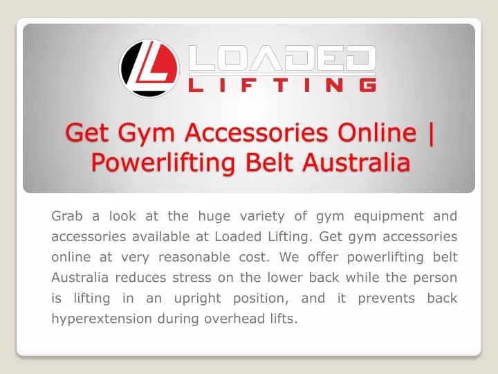 get gym accessories online powerlifting belt australia