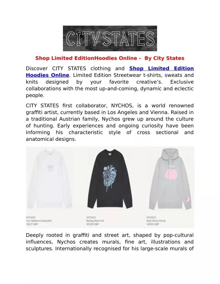 shop limited editionhoodies online by city states