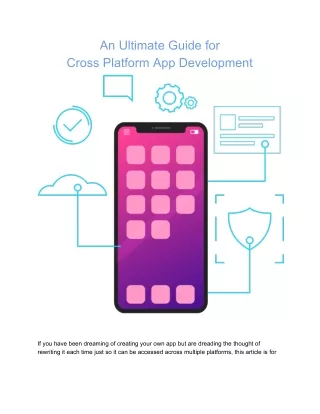 An Ultimate Guide for Cross Platform App Development