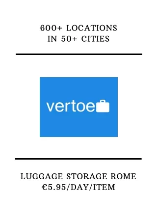 vertoe luggage service Rome