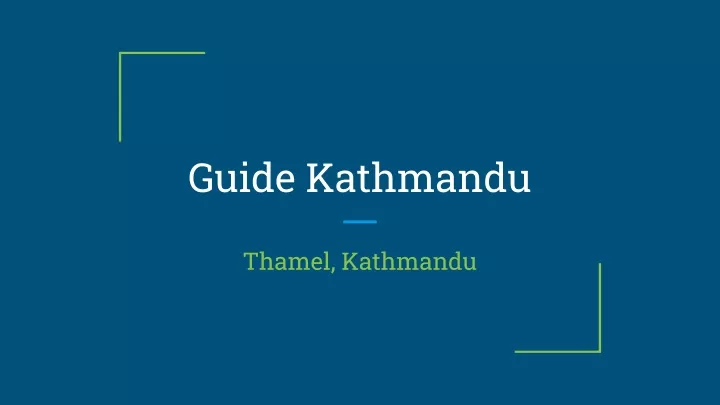 guide kathmandu