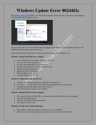 windows update error 8024402c