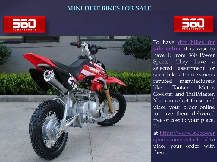 mini dirt bikes for sale