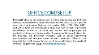 How to activate Office Setup