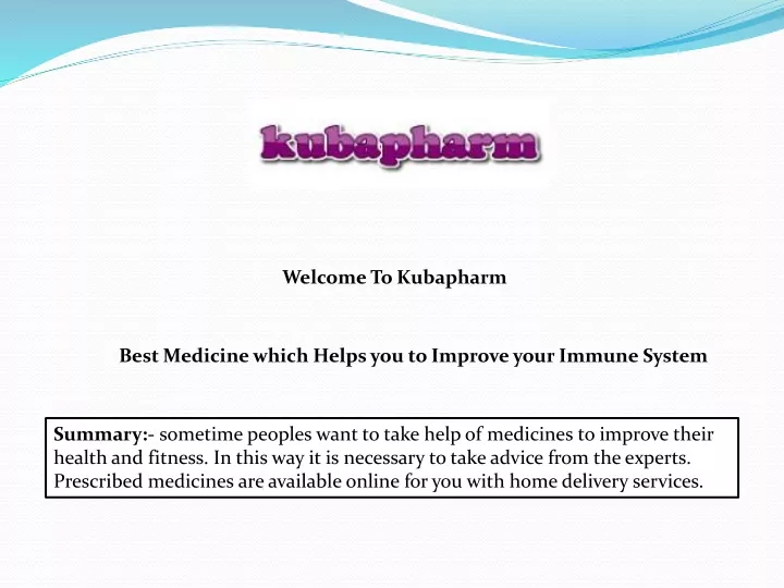 welcome to kubapharm