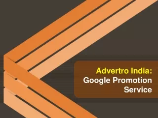 Advertro India: Google promotion Service