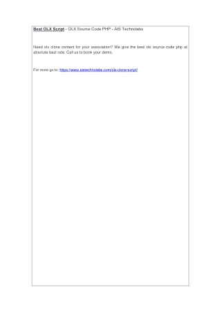 best olx script olx source code php ais technolabs