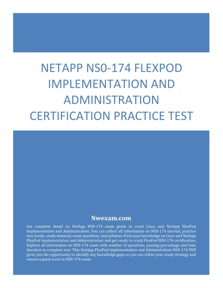 netapp ns0 174 flexpod implementation