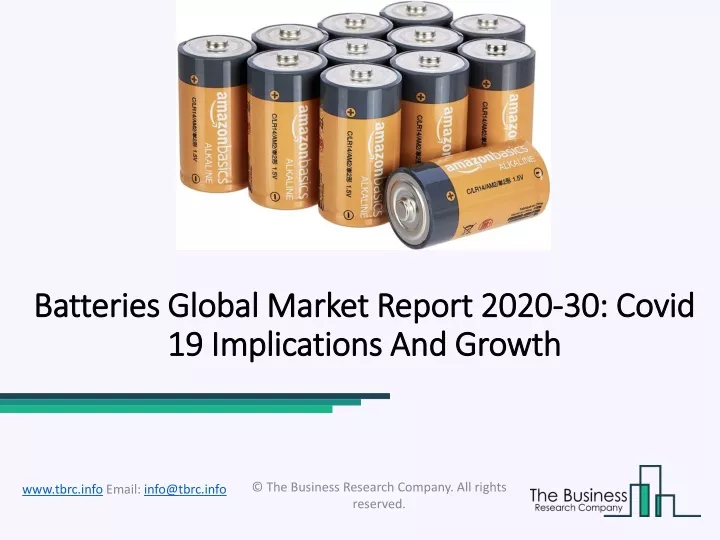 batteries global market report 2020 batteries