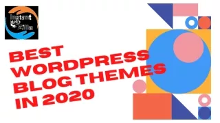 Best WordPress Blog Themes in 2020
