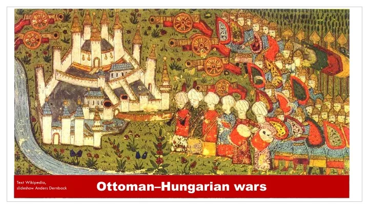 ottoman hungarian wars