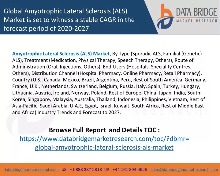 global amyotrophic lateral sclerosis als market