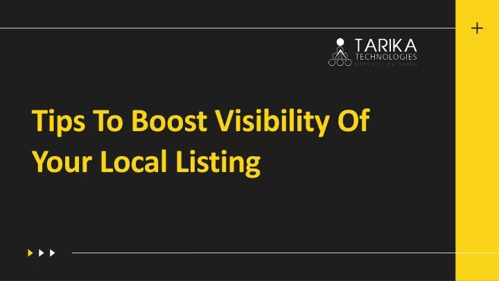 tips to boost visibility of your local listing
