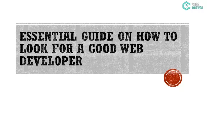 essential guide on how to look for a good web developer