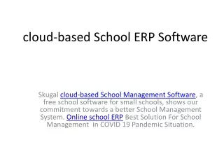 cloud based school erp software
