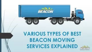 Various Types of Best Beacon Moving Services Explained