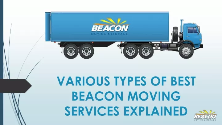 various types of best beacon moving services explained