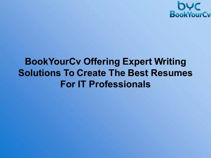 bookyourcv offering expert writing solutions