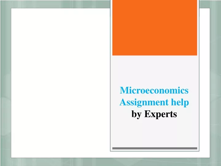 microeconomics assignment help by experts