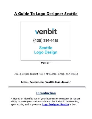 A Guide To Logo Designer Seattle