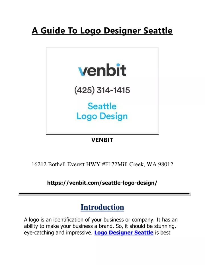 a guide to logo designer seattle