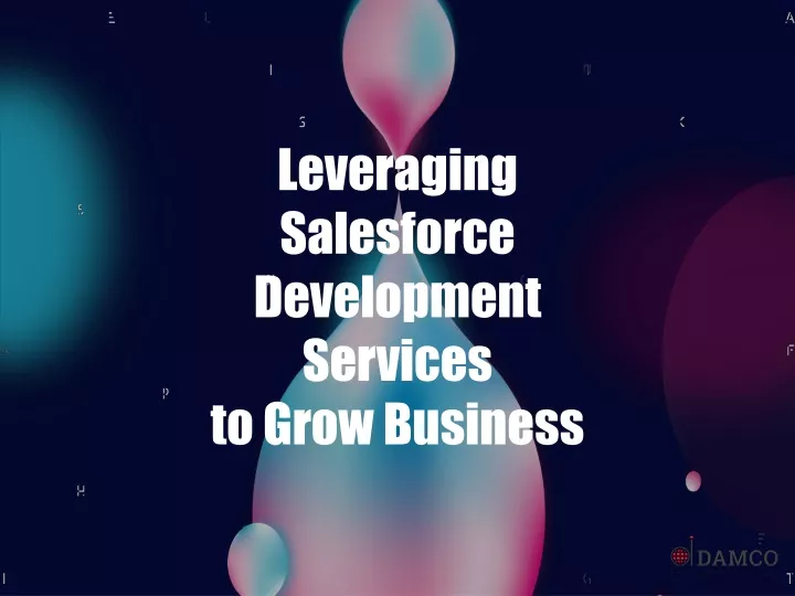 leveraging salesforce development services
