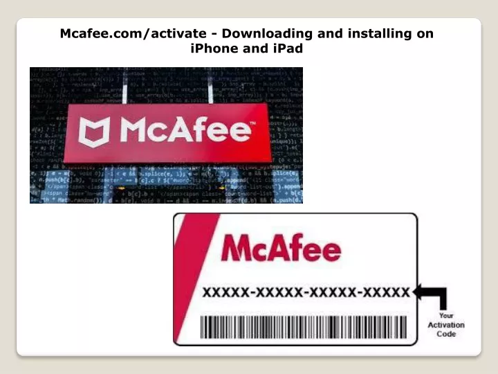 mcafee com activate downloading and installing
