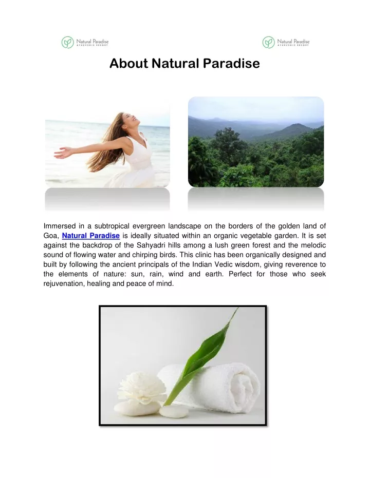 about natural paradise